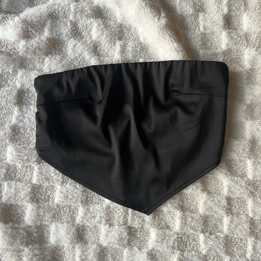 Strappy back satin bandana top